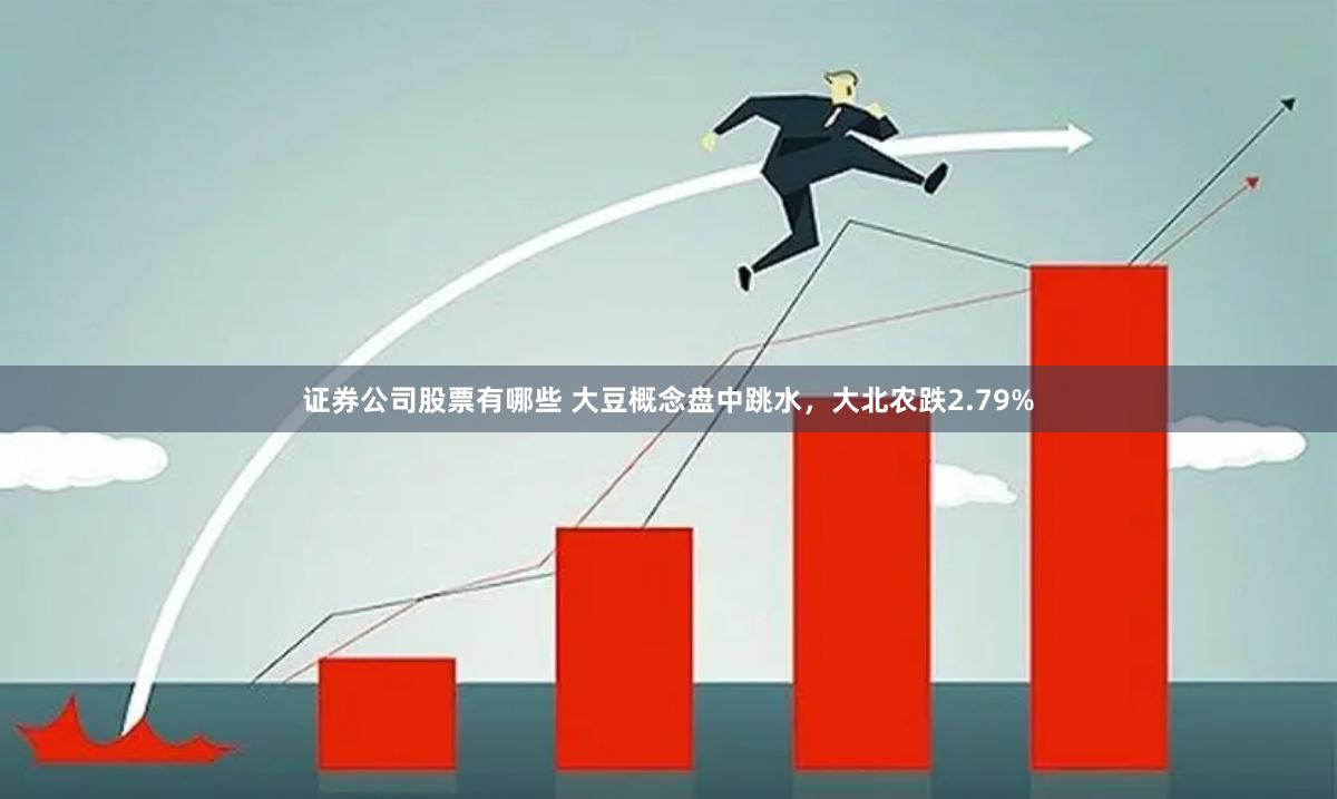 证券公司股票有哪些 大豆概念盘中跳水，大北农跌2.79%