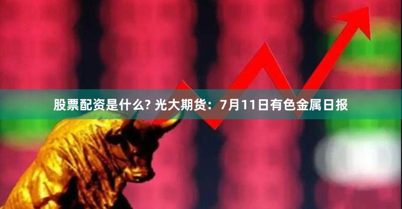 股票配资是什么? 光大期货：7月11日有色金属日报